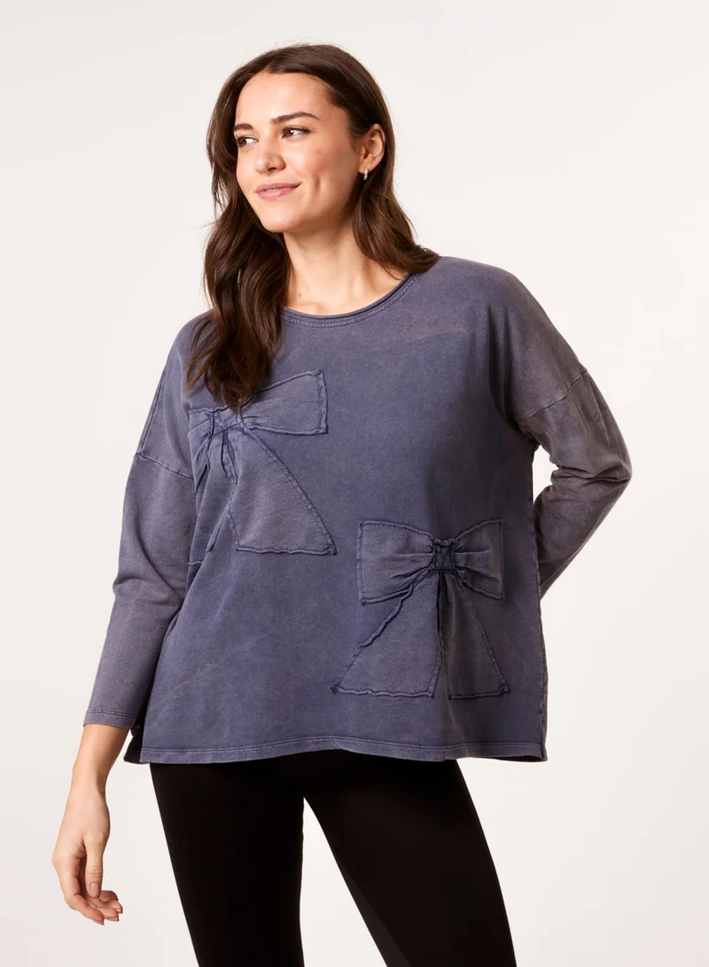 بلو فانيلا Bow Sweatshirt